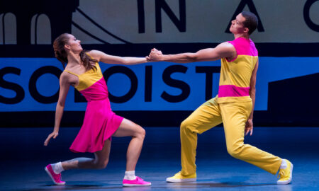 Unity Phelan and Preston Chamblee in Justin Peck's 'Easy'. Photo by Paul Kolnik.