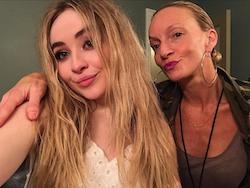 Melanie Lewis-Yribar with Sabrina Carpenter. Photo courtesy of Lewis-Yribar.