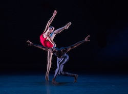 Christine Shevchenko and Calvin Royal III in 'Piano Concerto #1'. Photo by Rosalie O'Connor.