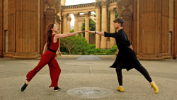 Madison Keesler and Benjamin Freemantle in Benjamin Millepied's 'Dance of Dreams'. Photo courtesy of San Francisco Ballet.