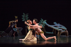 Blakeley White-McGuire and Lorenzo Pagano in Martha Graham's 'Night Journey'. Photo by Brigid Pierce.