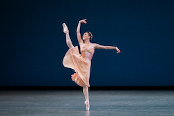 Tiler Peck in George Balanchine's 'Tschaikovsky Pas de Deux'. Photo by Paul Kolnik.