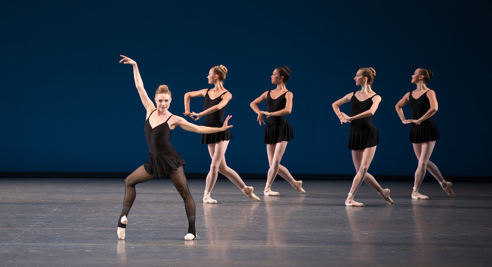 Sara Mearns and New York City Ballet in George Balanchine's 'Stravinsky Violin Concerto'. Photo by Rosalie O'Connor.