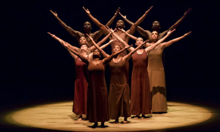 Alvin Ailey American Dance Theater in Alvin Ailey's 'Revelations'. Photo by Paul Kolnik.