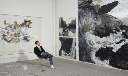 Shen Wei in his New York studio. Photo by Jeffrey Sturges.