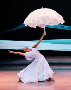 Alvin Ailey American Dance Theater's Jacqueline Green in Alvin Ailey's 'Revelations'. Photo by Paul Kolnik.