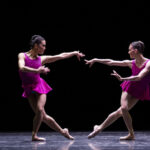 Boston Ballet's Lia Cirio and Viktorina Kapitonova in William Forsythe's 'Playlist (EP)'. Photo by Angela Sterling, courtesy of Boston Ballet.