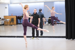 Sara Mearns and Joshua Bergasse in rehearsal for 'I Married an Angel'. Photo by Paula Lobo.