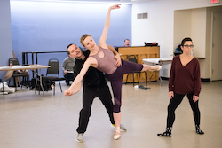 Sara Mearns and Joshua Bergasse in rehearsal for 'I Married an Angel'. Photo by Paula Lobo.