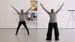 Nasha Thomas and Michael Thomas teaching Revelations Virtual Dance Workshop Series. Photo courtesy of Ailey.