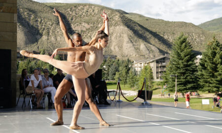 BalletX dancers Francesca Forcella and Gary Jeter in Jorma Elo's 'Gran Partita' at the 2015 Vail Dance Festival. Photo by Erin Baiano.