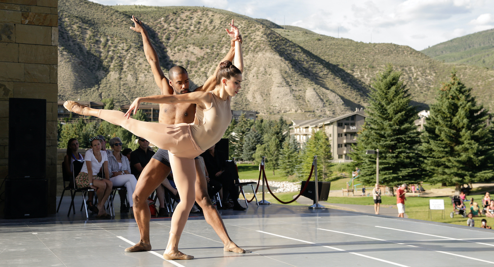 BalletX dancers Francesca Forcella and Gary Jeter in Jorma Elo's 'Gran Partita' at the 2015 Vail Dance Festival. Photo by Erin Baiano.