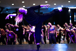 Jenn Freeman teaching at Revive Dance Convention. Photo by Drew Dizzy Graham.