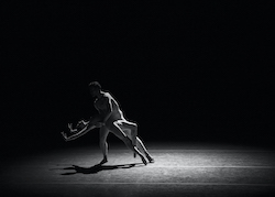 Lauren Lovette and Taylor Stanley of New York City Ballet during the filming of 'When We Fell'. Photo by Erin Baiano.