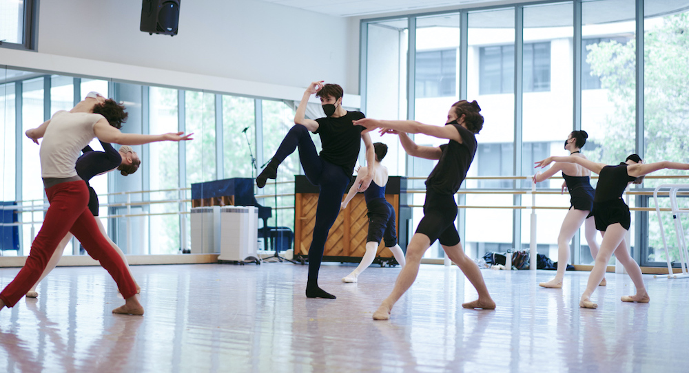 San Francisco Ballet School students rehearse for the upcoming Virtual Festival. Photo by Erik Tomasson.