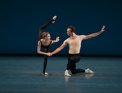 Sterling Hyltin and Ask la Cour in George Balanchine's 'Stravinsky Violin Concerto'. Photo by Rosalie O'Connor.