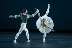 Devon Teuscher and Cory Stearns in the 'Swan Lake', Act II pas de deux. Photo by Todd Rosenberg Photography.