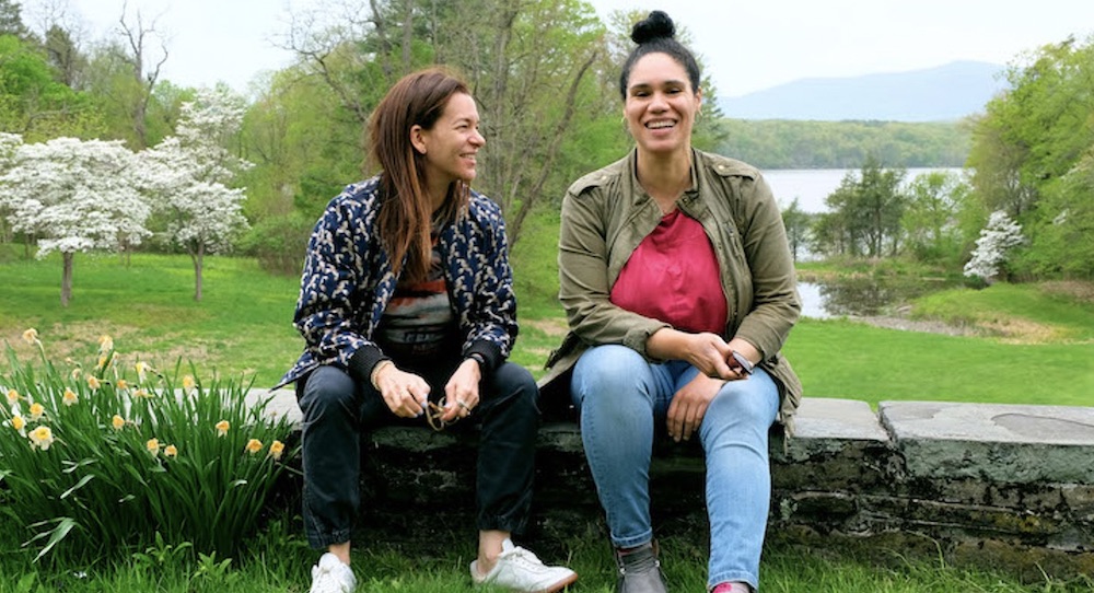 Pam Tanowitz and Jessie Montgomery at Bard's Montgomery Place. Photo by Jeremy Jacob.