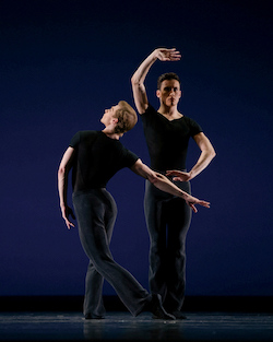 San Francisco Ballet's Gennadi Nedvigin and Lonnie Weeks in Helgi Tomasson's '7 For Eight'. Photo by Erik Tomasson.