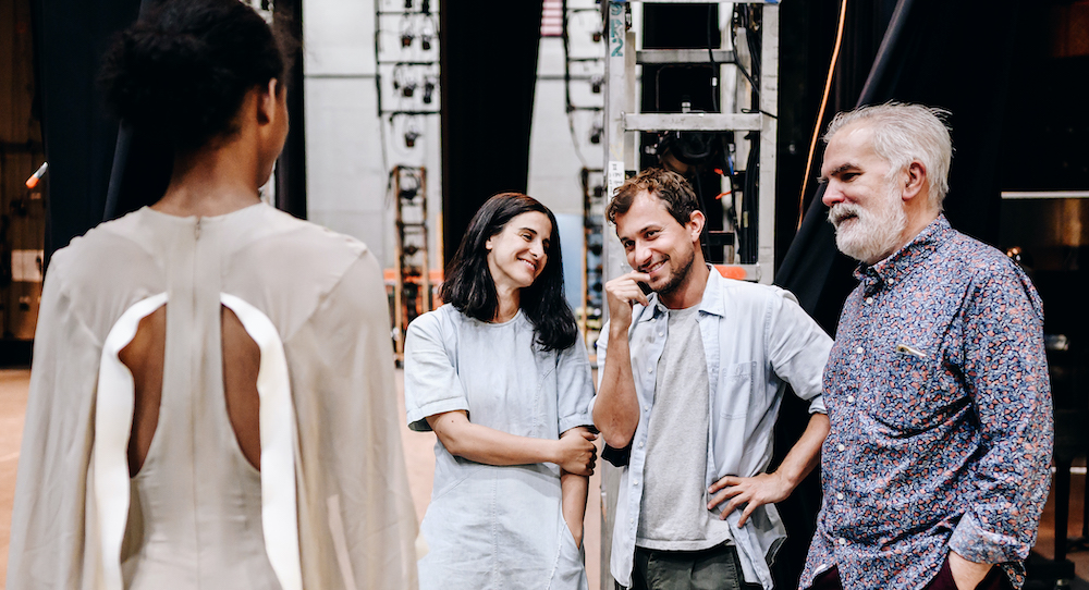 Andrea Miller, Esteban Cortazar and Marc Happel. Photo by Nina Westervelt.