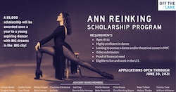 Ann Reinking Scholarship Program.