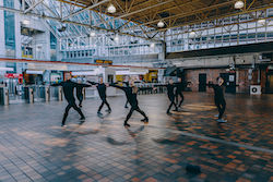 Boston Ballet in John Lam's 'moving pARTS'. Photo by Bearwalk Productions, courtesy of Boston Ballet.