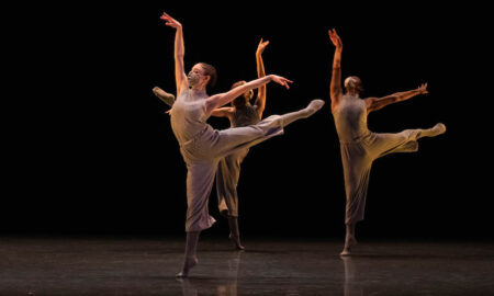 Emily Hoff and Boston Ballet in Lex Ishimoto's 'What Happens If...'. Photo by Brooke Trisolini, courtesy of Boston Ballet.