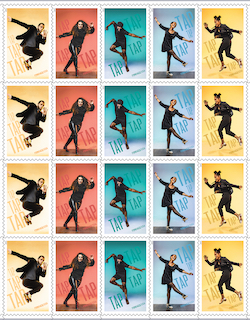 The new U.S. Postal Service stamps in honor of American Tap Dance.