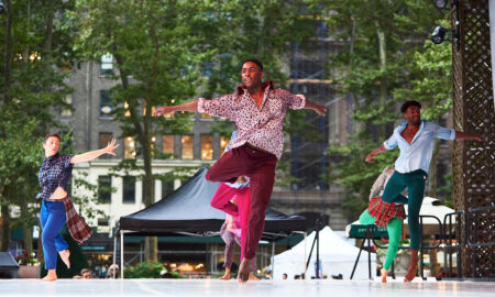 Contemporary dance at Bryant Park. Photo by Andrew Fassbender.