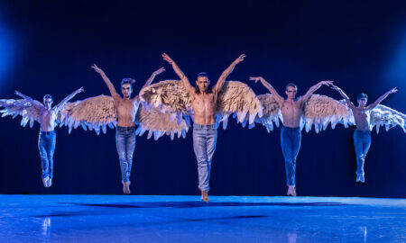 The Joffrey Ballet in Chanel DaSilva's 'Swing Low'. Photo by Todd Rosenberg.