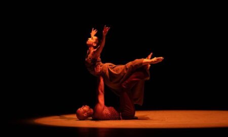 Alvin Ailey American Dance Theater's Sarah Daley Perdomo and Jermaine Terry in Alvin Ailey's 'Revelations'. Photo by Christopher Duggan.