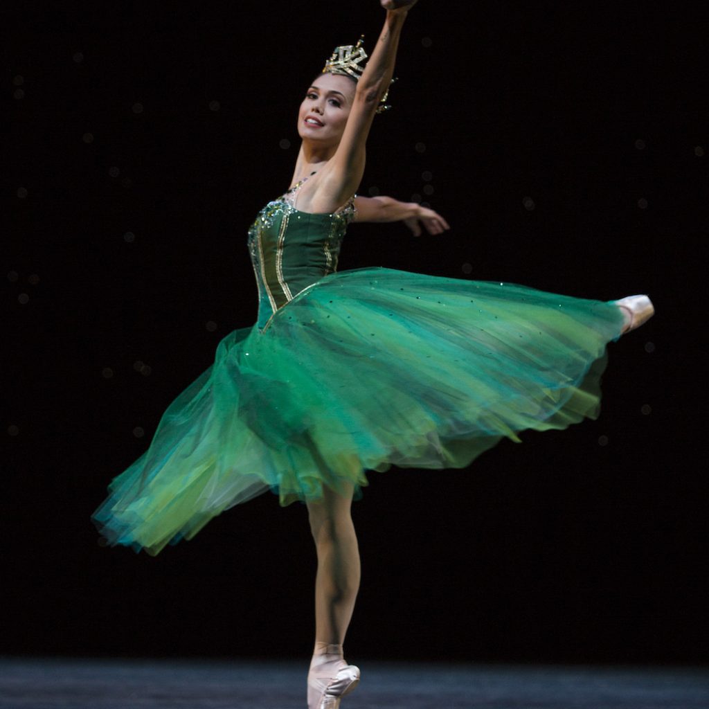 Pacific Northwest Ballet Principal Dancer Noelani Pantastico in George Balanchine's 'Emeralds'. Photo by Angela Sterling.