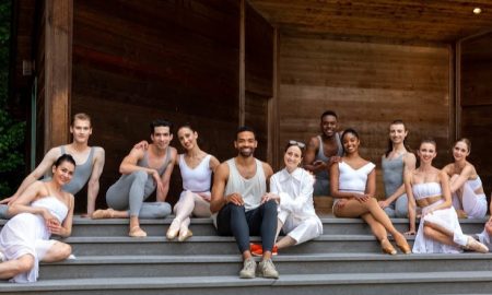 Silas Farley and Julie Kent with the dancers of The Washington Ballet. Photo by xmb Photography.