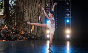 Caili Quan in her own work 'Solo on a Saturday' at the 2021 Vail Dance Festival. Photo by Christopher Duggan.