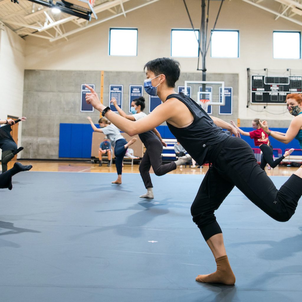Caili Quan teaching a master class at the 2021 Vail Dance Festival. Photo by Chris Kendig.