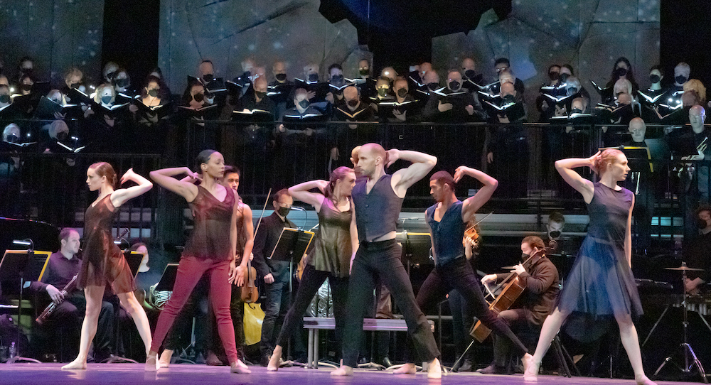 Island Moving Company in 'Carmina Burana'. Photo by Kim Fuller.