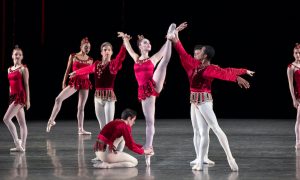 New York City Ballet in George Balanchine's 'Rubies', part of the 2022 Stravinsky Festival. Photo by Erin Baiano.