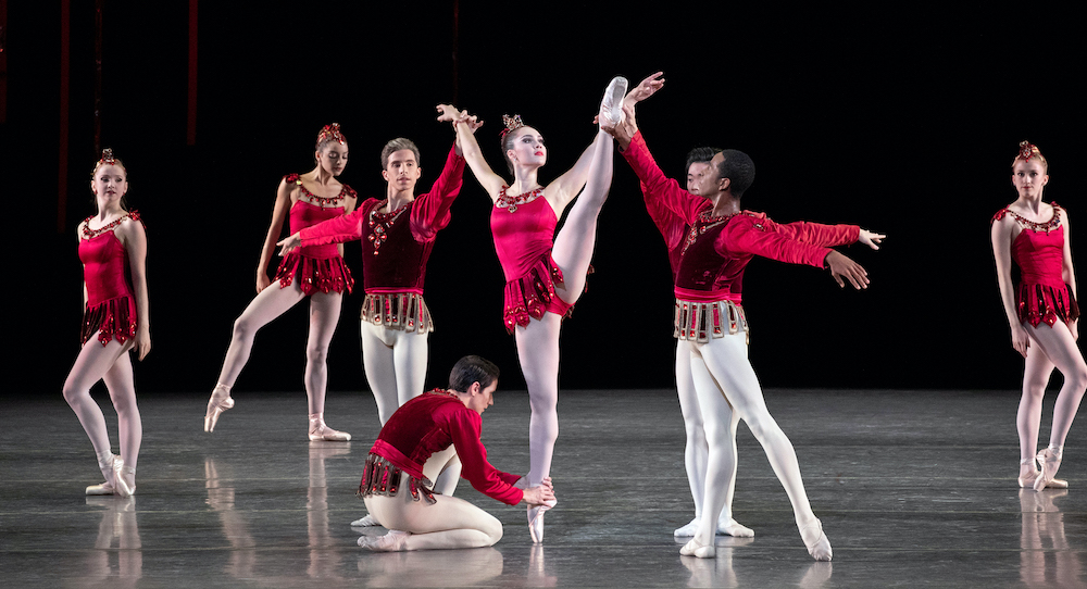 New York City Ballet in George Balanchine's 'Rubies', part of the 2022 Stravinsky Festival. Photo by Erin Baiano.