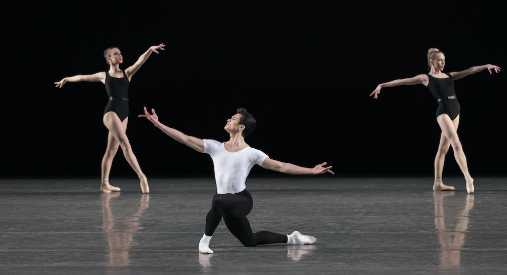 Chun Wai Chan of New York City Ballet in 'The Four Temperaments'. Photo by Erin Baiano.