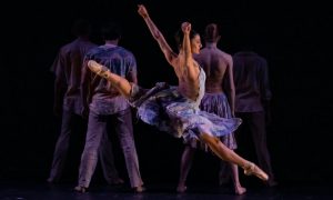 Festival Ballet Providence's Brenna DiFrancesco in Trey McIntyre's 'Blue Until June'. Photo by Dylan Giles.