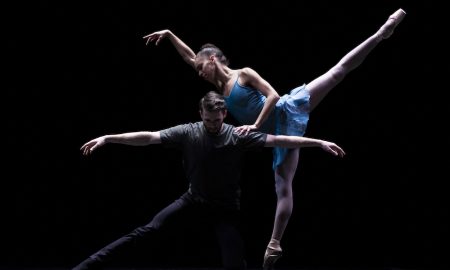 Chyrstyn Fentroy and Roddy Doble in William Forsythe's 'Blake Works 1'. Photo by Angela Sterling, courtesy of Boston Ballet.