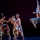 Trisha Brown Dance Company's Marc Crousillat, Amanda Kmett’pendry, Kimberly Fulmer, Stuart Shugg and Cecily Campbell in 'Foray Forêt'. Photo by Stephanie Berger.