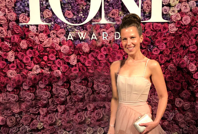 Fran Kirmser at the Tony Awards.