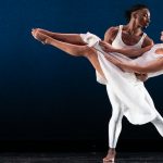 Maria Ambrose and Devon Louis in Paul Taylor's 'Aureole'. Photo by Ron Thiele.