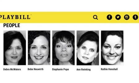 The cast of 'Chicago' in Playbill. Photo courtesy of Debra McWaters.