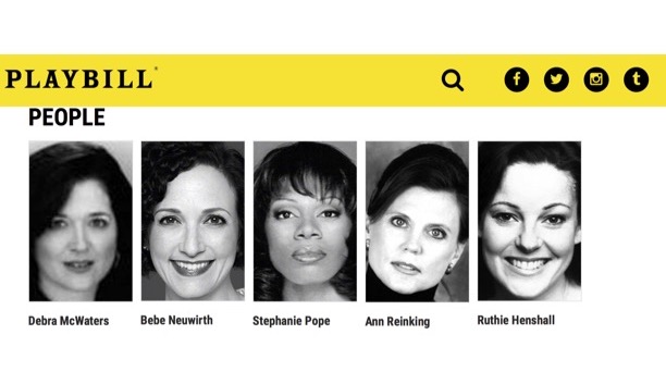The cast of 'Chicago' in Playbill. Photo courtesy of Debra McWaters.