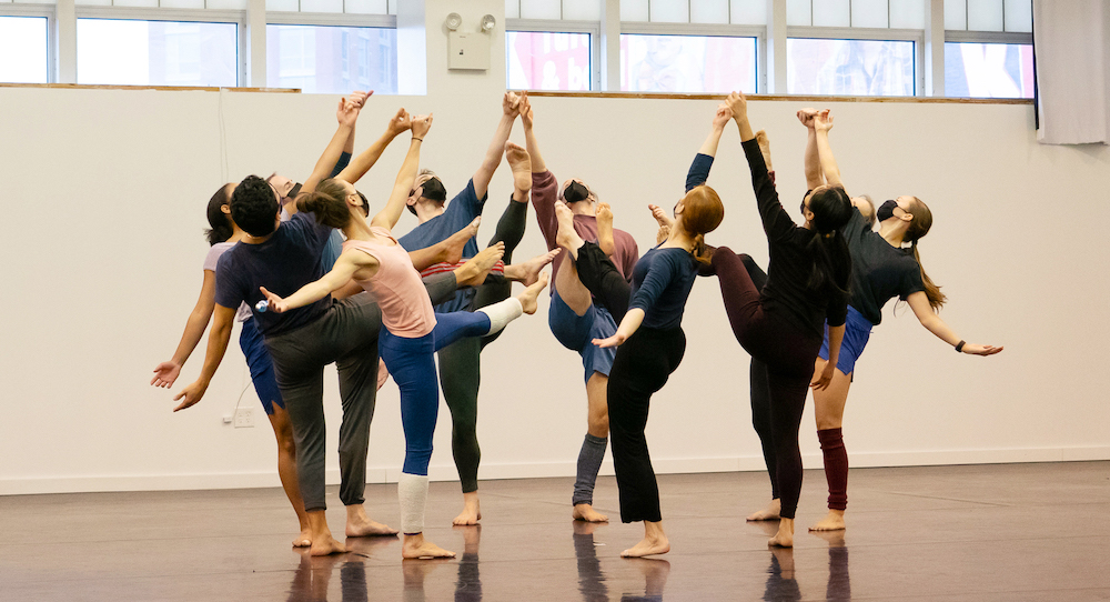 Mark Morris Dance Group in rehearsal for 'The Look of Love'. Photo by Nan Melville.