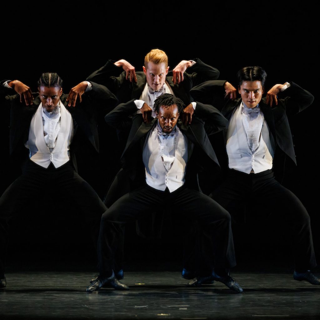 Devon Louis, Lee Duveneck, Alex Clayton and Austin Kelly in 'Cloven Kingdom'. Photo by Ben McKeown.