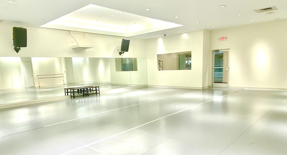 Dance studio floor. Photo courtesy of Stagestep.