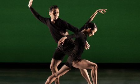 American Repertory Ballet's Aldeir Monteiro and Ryoko Tanaka in Caili Quan's 'Circadia'. Photo by Rosalie O'Connor.